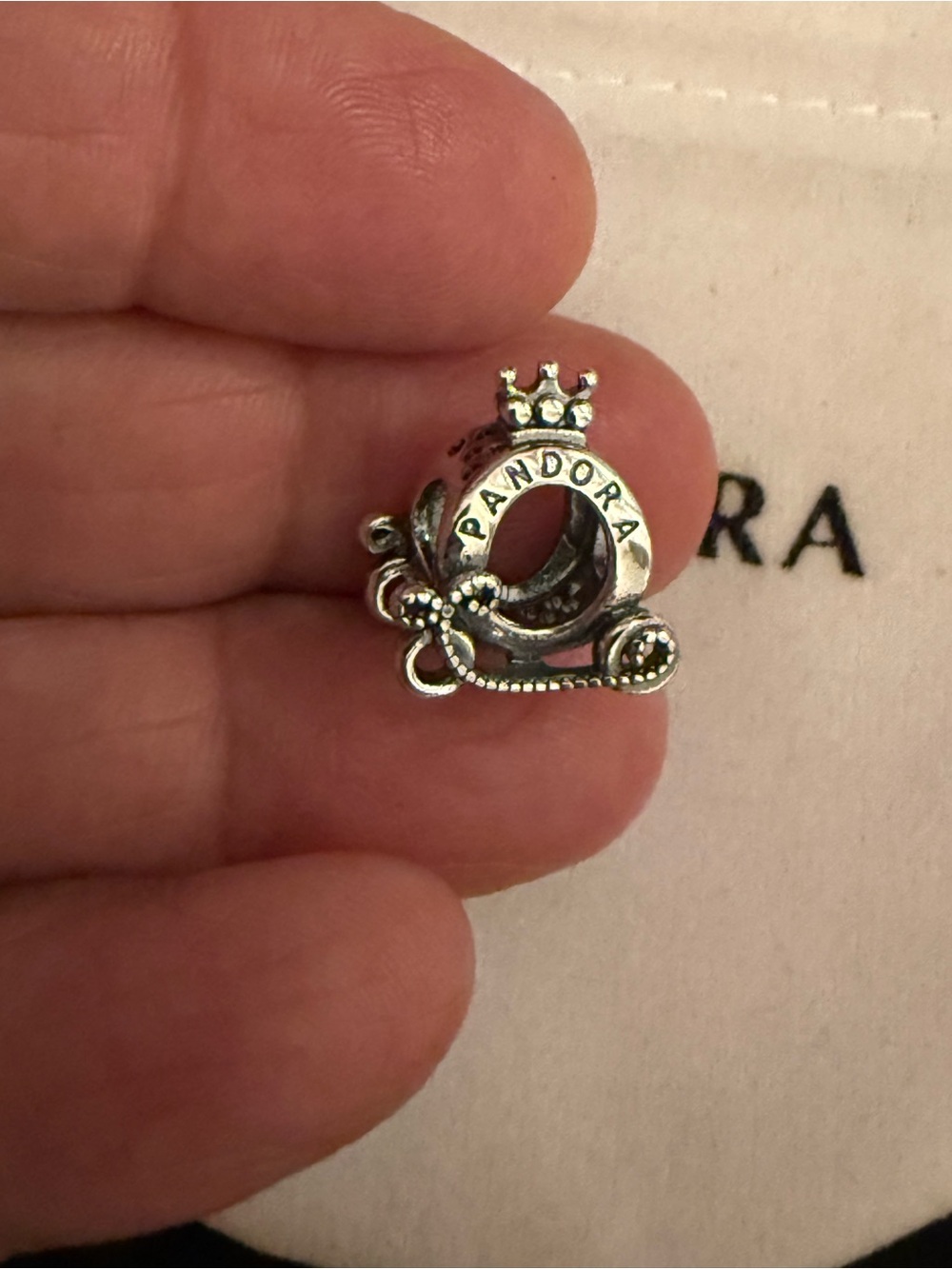 Pandora Silver Princess Carriage Charm - Silver